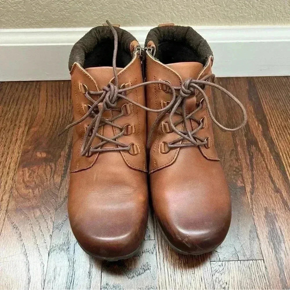 Propet Delaney Women’s Lace Up Zip Ankle Boots Brown Leather Size 6.5 WDV002L - Picture 11 of 15